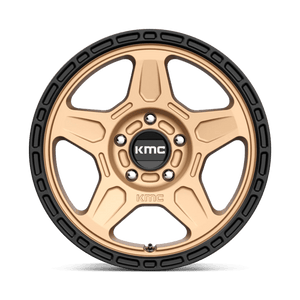 KMC KM721 ALPINE Matte Bronze With Black Lip 16x7.5 +30 5x110mm 72.6mm - WheelWiz