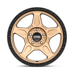 KMC KM721 ALPINE Matte Bronze With Black Lip 17x8 +38 5x112mm 66.6mm - WheelWiz