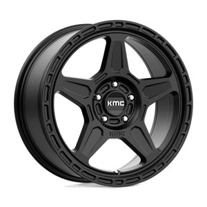 KMC KM721 ALPINE Satin Black 18x8 +38 5x112mm 66.6mm - WheelWiz