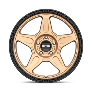 KMC KM721 ALPINE Matte Bronze With Black Lip 18x8 +38 5x120mm 74.1mm - WheelWiz