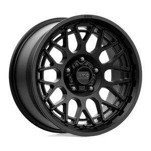 KMC KM722 TECHNIC Satin Black 17x8.5 +18 5x127mm 71.5mm - Wheelwiz