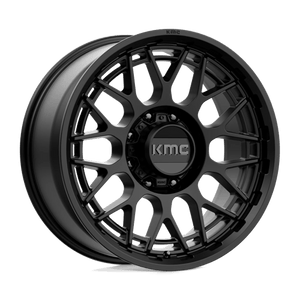 KMC KM722 TECHNIC Satin Black 20x9 +18 8x180mm 124.2mm - Wheelwiz