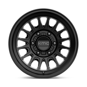 KMC KM724 IMPACT OL Satin Black 17x9 -12 5x127mm 71.5mm - Wheelwiz