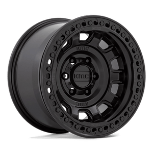 KMC KM236 TANK BEADLOCK Satin Black 17x9 -15 6x139.7mm 108mm - Wheelwiz