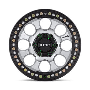 KMC KM237 RIOT BEADLOCK Mach Satin Black Window & Ring 17x8.5 0 6x135mm 87.1mm - Wheelwiz
