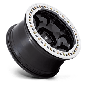 KMC KM237 RIOT BEADLOCK Satin Black W/ Machined Ring 17x8.5 0 5x127mm 71.5mm - Wheelwiz