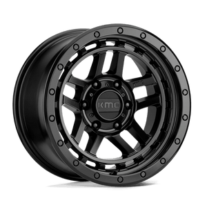 KMC KM540 RECON Satin Black 17x8.5 +18 6x114.3mm 66.1mm - Wheelwiz