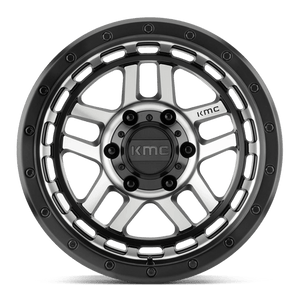 KMC KM540 RECON Satin Black Machined 17x8.5 +18 5x127mm 71.5mm - Wheelwiz