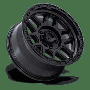 KMC KM544 MESA Satin Black W/ Gloss Black Lip 17x9 +18 5x127mm 71.5mm