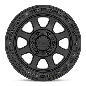 KMC KM548 CHASE Satin Black W/ Gloss Black Lip 20x9 0 8x165.1mm 125.1mm - Wheelwiz