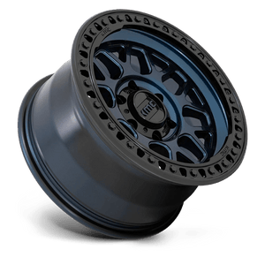KMC KM549 GRS Midnight Blue W/ G-black Lip 17x9 +18 5x108mm 60.1mm - Wheelwiz