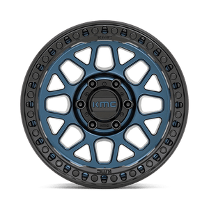 KMC KM549 GRS Midnight Blue W/ G-black Lip 17x9 0 6x139.7mm 106.1mm - Wheelwiz