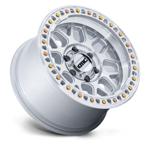 KMC KM549 GRS Gloss Silver W/ Machined Face 17x8.5 0 5x127mm 71.5mm - Wheelwiz