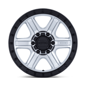 KMC KM551 OUTRUN Machined W/ Gloss Black Lip 17x8.5 -10 6x135mm 87.1mm - Wheelwiz