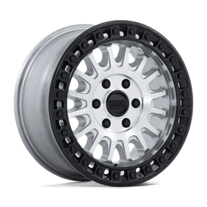 KMC KM552 IMS Machined W/ Matte Black Lip 17x8 +32 5x127mm 71.5mm
