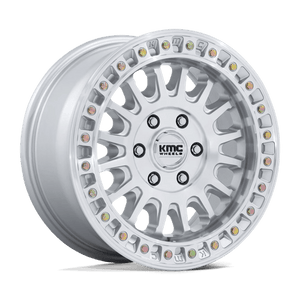 KMC KM552 IMS Gloss Silver W/ Machined Face 17x8 +32 6x135mm 87.1mm