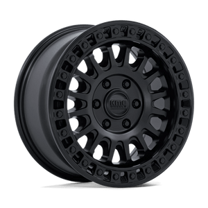 KMC KM552 IMS Matte Black W/ Gloss Black Lip 17x8 +32 6x130mm 84.1mm