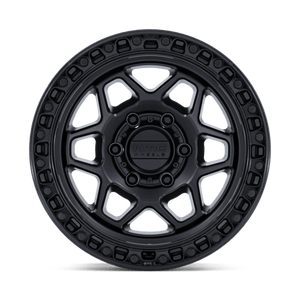 KMC KM553 TORX Matte Black W/ Gloss Black Lip 17x8.5 0 5x127mm 71.5mm