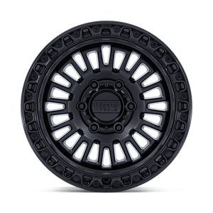 KMC KM554 AZTEC Matte Black W/ Gloss Black Lip 17x8.5 +25 6x120mm 66.9mm