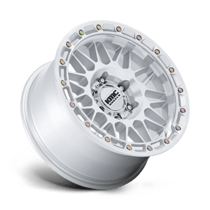 KMC KM555 ATTACK Gloss Silver W/ Machined Face 17x8.5 +25 6x139.7mm 106.1mm