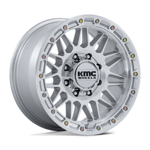 KMC KM555 ATTACK Gloss Silver W/ Machined Face 18x9 0 8x170mm 125.1mm