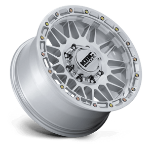 KMC KM555 ATTACK Gloss Silver W/ Machined Face 18x9 0 8x165.1mm 125.1mm