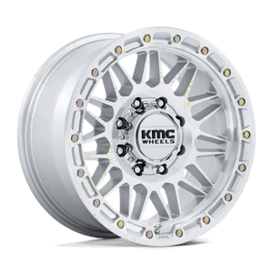 KMC KM555 ATTACK Gloss Silver W/ Machined Face 20x9 +1 8x170mm 125.1mm