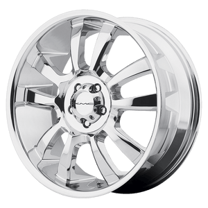 KMC KM673 SKITCH Chrome 22x9 +15 5x139.7mm 108mm - WheelWiz