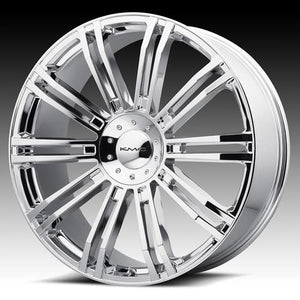 KMC KM677 D2 Chrome 20x8.5 +35 5x114.3|5x127mm 72.6mm - WheelWiz