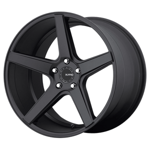 KMC KM685 DISTRICT Satin Black 19x8.5 +35 5x112mm 66.6mm - WheelWiz