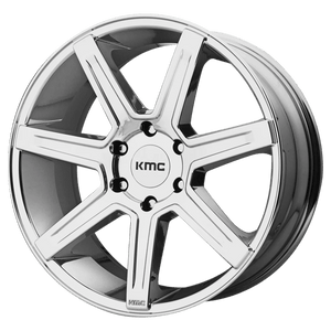 KMC KM700 REVERT Chrome 24x9.5 +38 6x139.7mm 106.1mm - WheelWiz