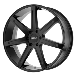 KMC KM700 REVERT Satin Black 22x9.5 +15 6x120mm 66.9mm - WheelWiz