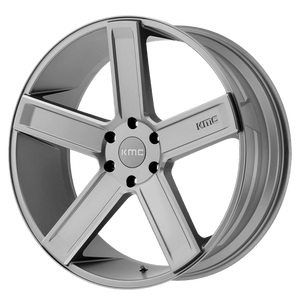 KMC KM702 DUECE Satin Gray Milled 24x9.5 +30 6x139.7mm 106.1mm - WheelWiz