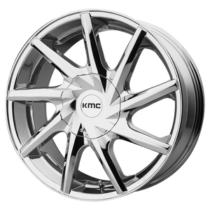 KMC KM705 BURST Chrome 22x9 +30 6x135|6x139.7mm 100.3mm - WheelWiz