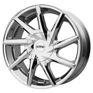 KMC KM705 BURST Chrome 22x9 +30 6x135|6x139.7mm 100.3mm - WheelWiz