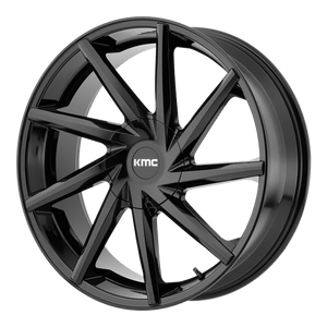 KMC KM705 BURST Gloss Black 24x9.5 +15 6x135|6x139.7mm 106.1mm - WheelWiz