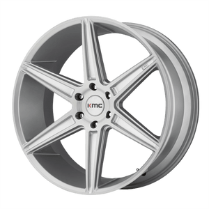 KMC KM712 PRISM TRUCK Brushed Silver 24x10 +30 6x139.7mm 100.3mm - WheelWiz