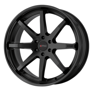 KMC KM715 REVERB Satin Black Gloss Black Lip 20x9 +30 6x135mm 87.1mm - WheelWiz