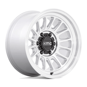 KMC KM724 IMPACT OL Silver Machined 17x8.5 0 6x120mm 66.9mm - WheelWiz