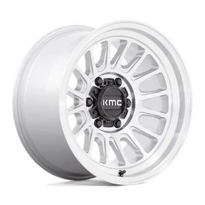 KMC KM724 IMPACT OL Silver Machined 17x9 -12 6x139.7mm 106.1mm - Wheelwiz