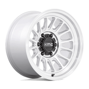 KMC KM724 IMPACT OL Silver Machined 17x8.5 0 5x127mm 71.5mm - Wheelwiz