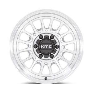 KMC KM724 IMPACT OL Silver Machined 17x8.5 0 6x120mm 66.9mm - WheelWiz