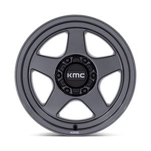 KMC KM728 LOBO Matte Anthracite 17x8.5 -10 6x120mm 66.9mm - Wheelwiz