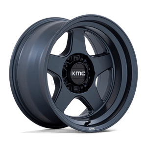 KMC KM728 LOBO Metallic Blue 17x8.5 +18 6x139.7mm 106.1mm - Wheelwiz
