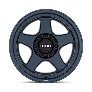 KMC KM728 LOBO Metallic Blue 17x8.5 -10 5x127mm 71.5mm - Wheelwiz