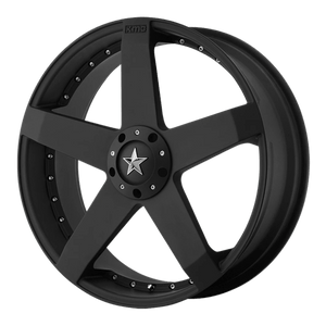 KMC KM775 ROCKSTAR CAR Matte Black 17x7.5 +42 5x112|5x114.3mm 72.6mm - WheelWiz