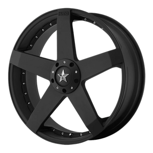 KMC KM775 ROCKSTAR CAR Matte Black 17x7.5 +42 4x100|4x114.3mm 72.6mm - WheelWiz
