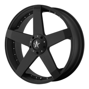 KMC KM775 ROCKSTAR CAR Matte Black 17x7.5 +42 5x112|5x114.3mm 72.6mm - WheelWiz