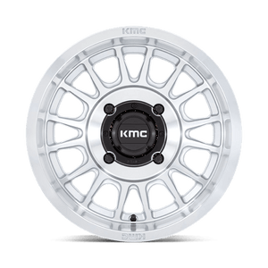 KMC KS138 IMPACT UTV Silver W/ Machined Face 15x10 0 4x137mm 96mm - Wheelwiz