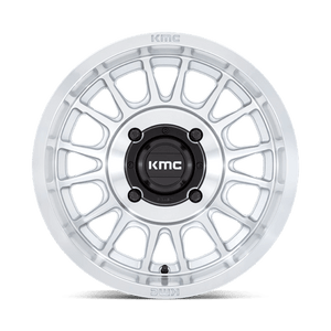 KMC KS138 IMPACT UTV Silver W/ Machined Face 15x10 0 4x156mm 115.1mm - Wheelwiz